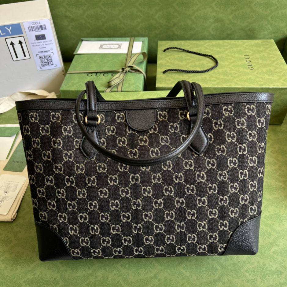 Con set completo di sacchetti regalo verdi originali Gucci Denim Series