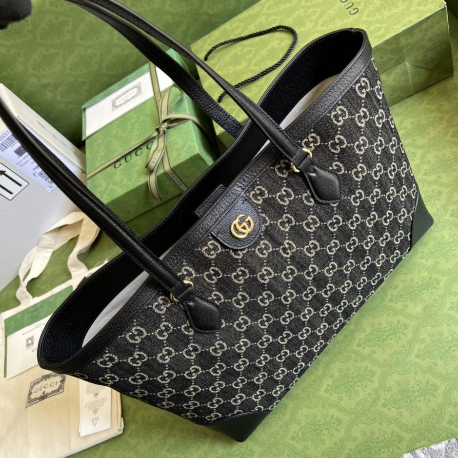 Con set completo di sacchetti regalo verdi originali Gucci Denim Series