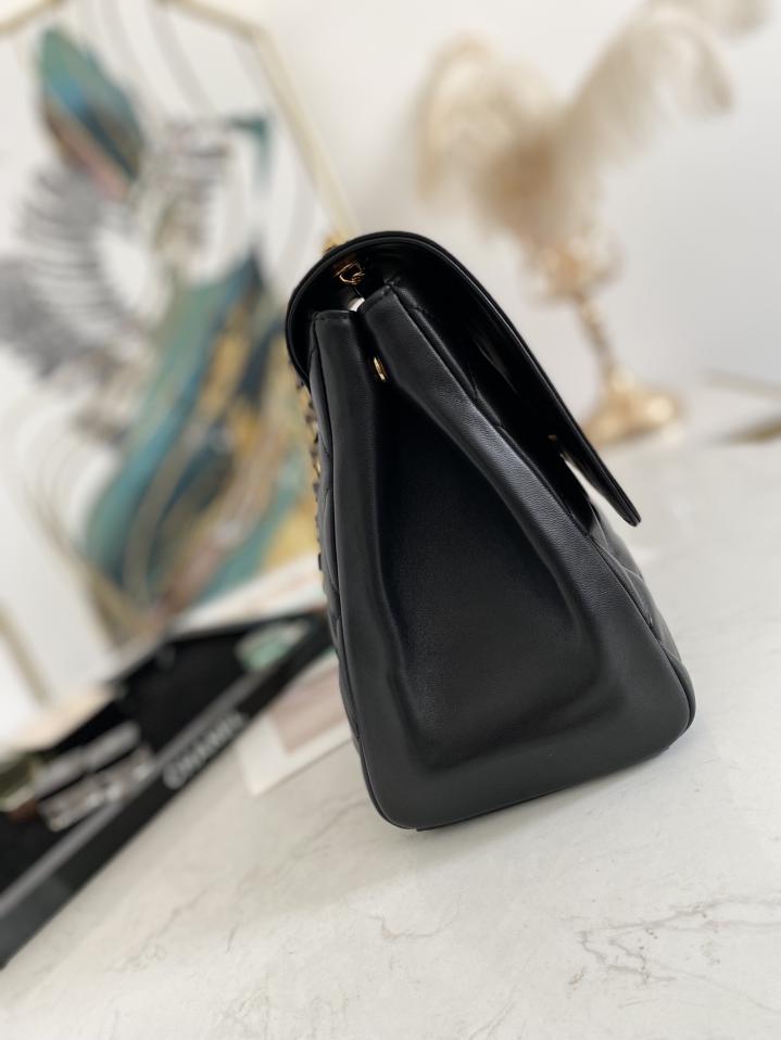 CHANEL nuova borsa a spalla singola con doppia catena