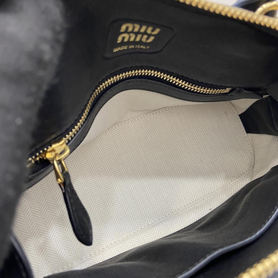 Con set completo di confezioni originali da banco” MIU MIU nuova popolare borsa da bowling