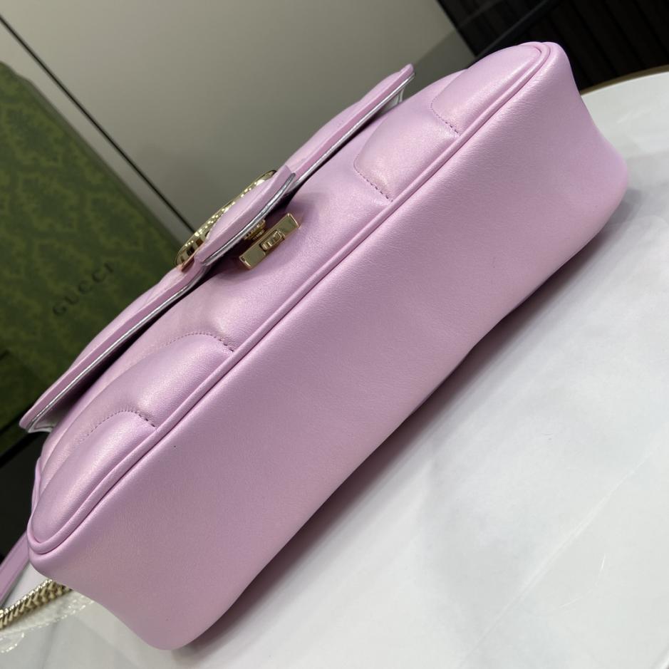 Con set completo di confezione originale in scatola verde Borsa a tracolla media serie Gucci Marmont