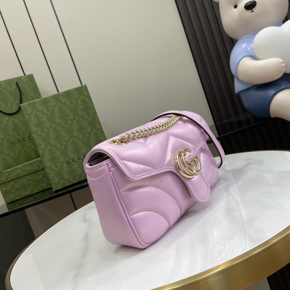 Con set completo di confezione originale in scatola verde Borsa a tracolla media serie Gucci Marmont