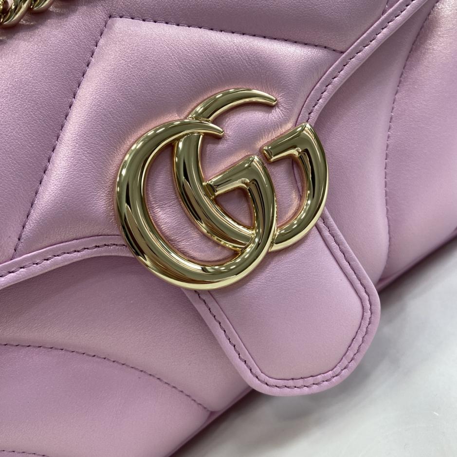 Con set completo di confezione originale in scatola verde Borsa a tracolla media serie Gucci Marmont