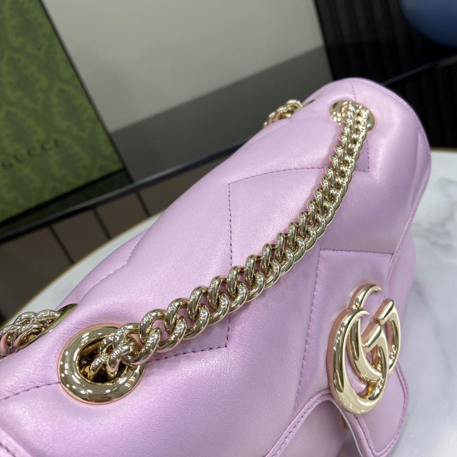 Con set completo di confezione originale in scatola verde Borsa a tracolla media serie Gucci Marmont