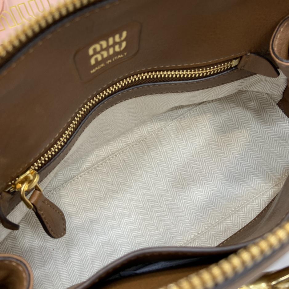 Con set completo di confezioni originali da banco” MIU MIU nuova popolare borsa da bowling