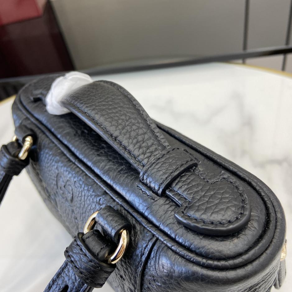 Con set completo di confezione originale in scatola verde] Borsa super mini serie Gucci GG Emblem