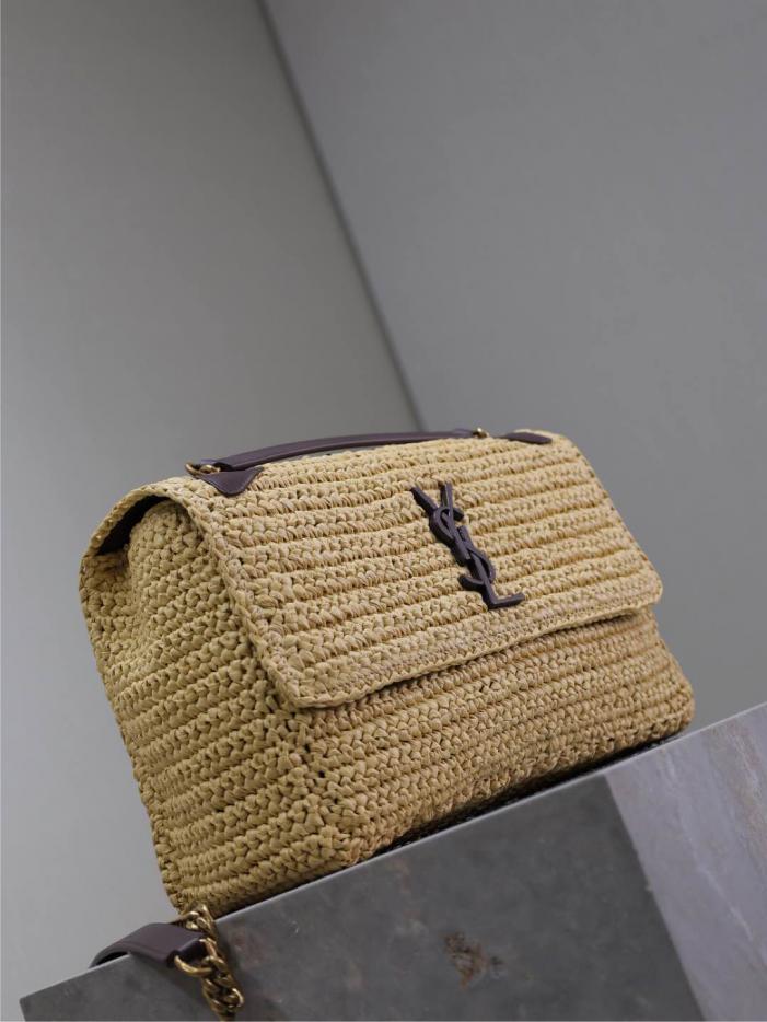 SAINT LAURENT Borsa Niki in tessuto
