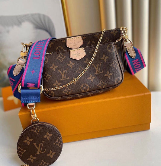 Multi Pochette Accessoires - Tela Monogram Verde Kaki